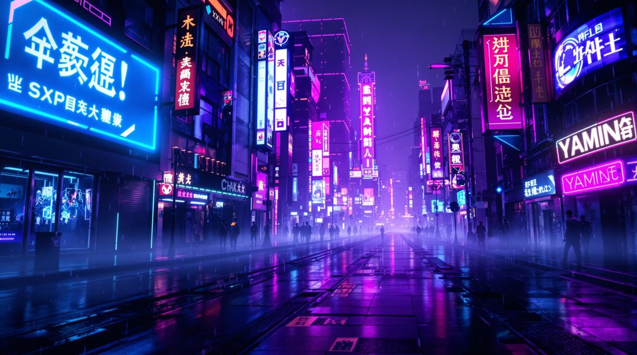 天堂视频1080P：赛博朋克都市漫游